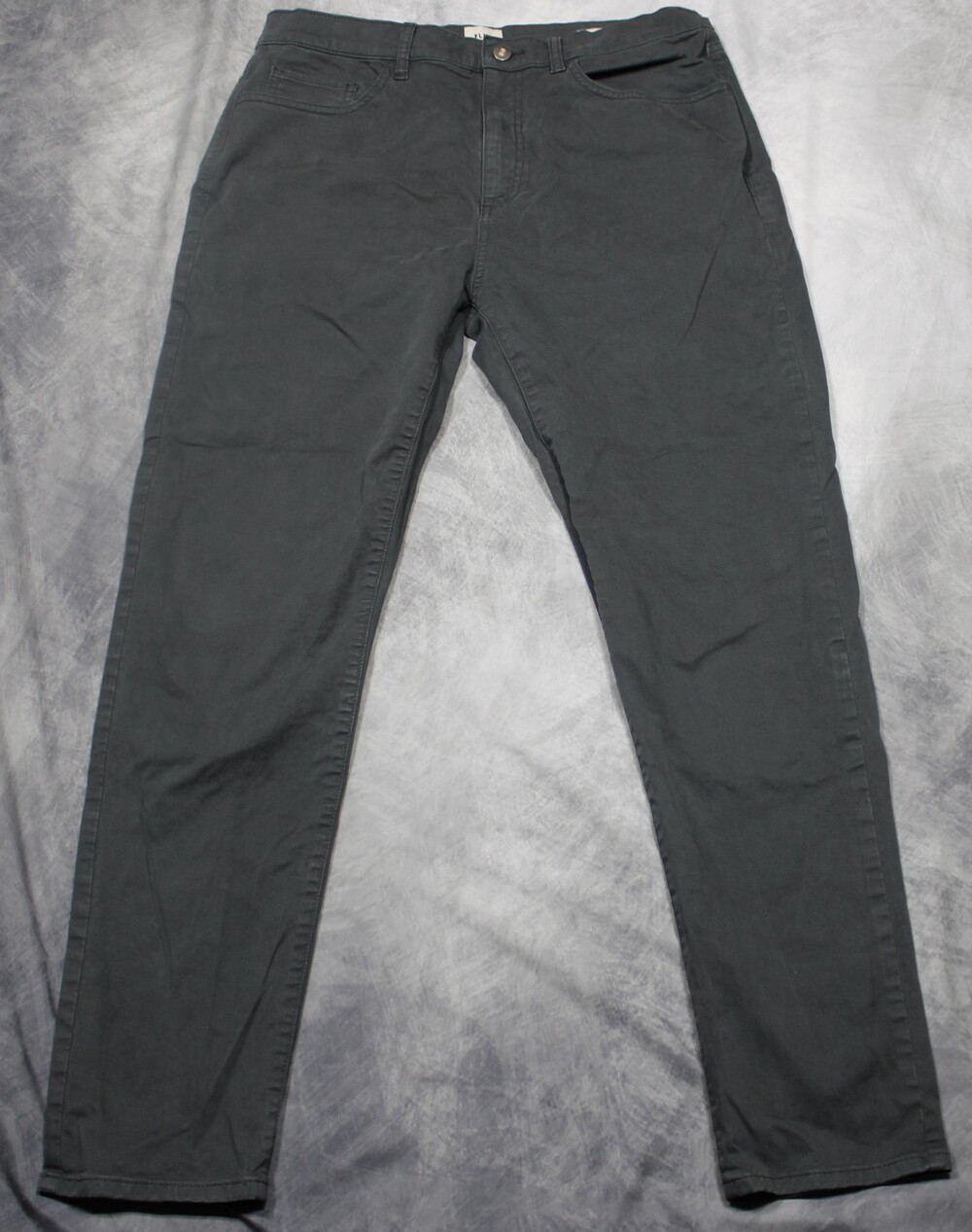 Flint And Tinder Pants Mens 33x30 Gray Tapered Fit Chino 5 Pocket Casual